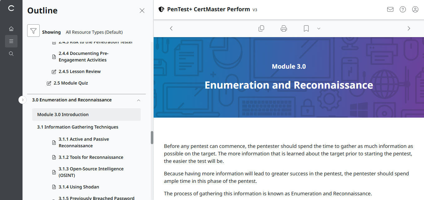 🛒Special Offer - CertMaster Perform for PenTest+ PT0-003 (3 Month Access)