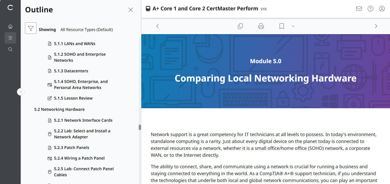 🛒Special Offer - CompTIA A+ Core 1 & 2 CertMaster Perform  (V15) (4 Month Access)