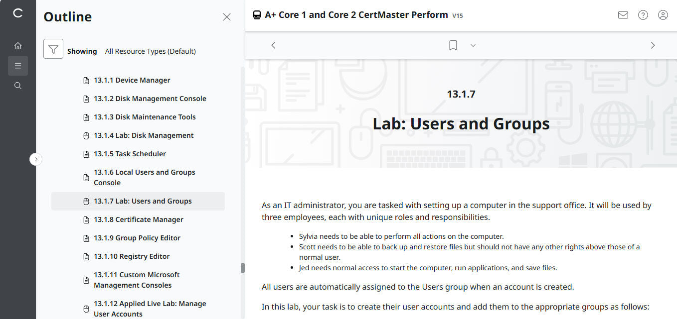 🛒Special Offer - CompTIA A+ Core 1 & 2 CertMaster Perform  (V15) (4 Month Access)