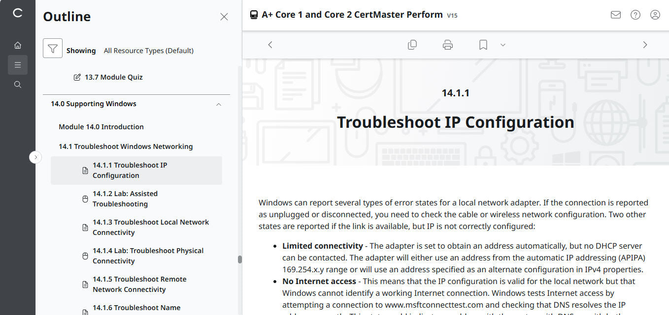 🛒Special Offer - CompTIA A+ Core 1 & 2 CertMaster Perform  (V15) (4 Month Access)