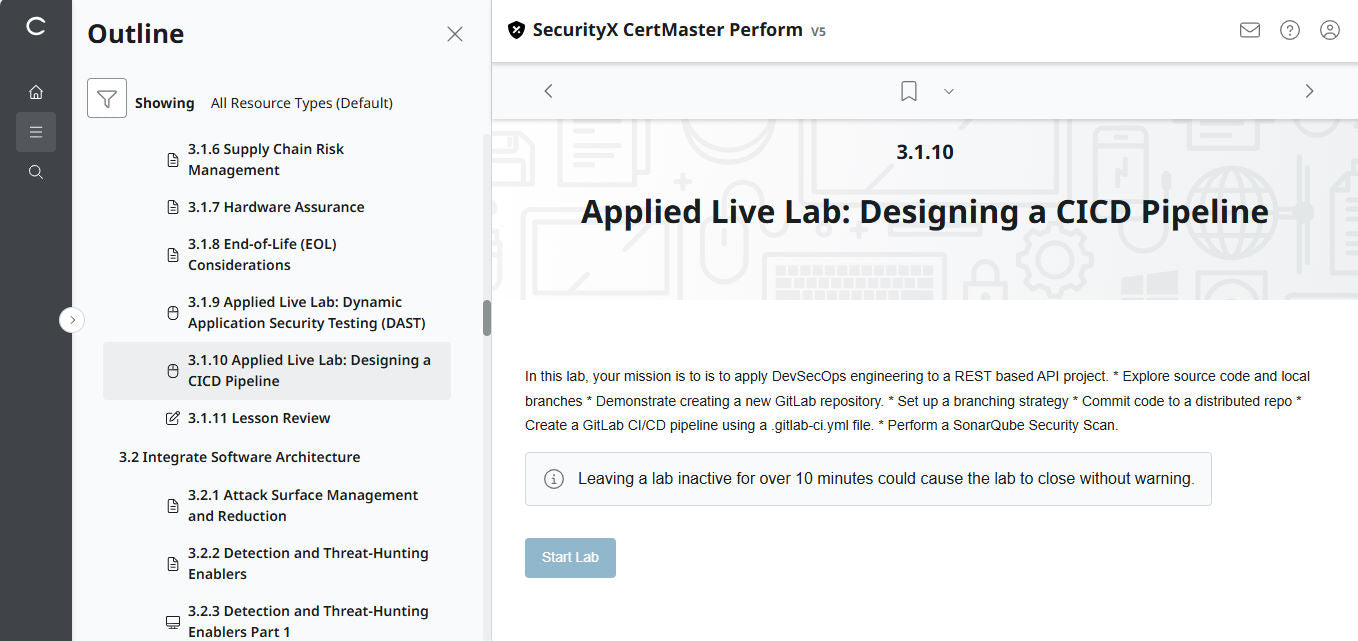 CertMaster Perform for CompTIA  SecurityX CASP+ CAS-005 - 3 Months Access