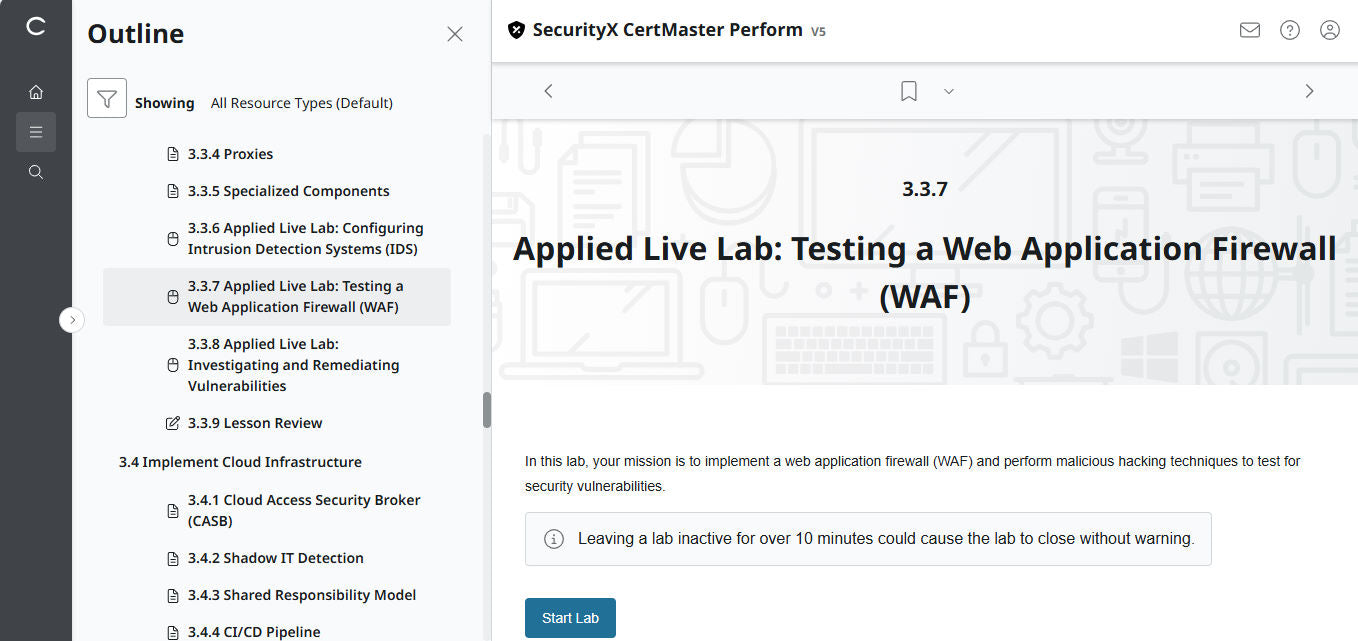 CertMaster Perform for CompTIA  SecurityX CASP+ CAS-005 - 3 Months Access