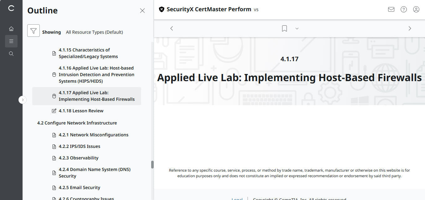 CertMaster Perform for CompTIA  SecurityX CASP+ CAS-005 - 3 Months Access